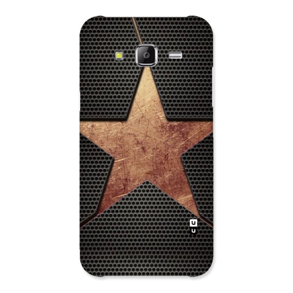 Rugged Gold Star Back Case for Samsung Galaxy J5