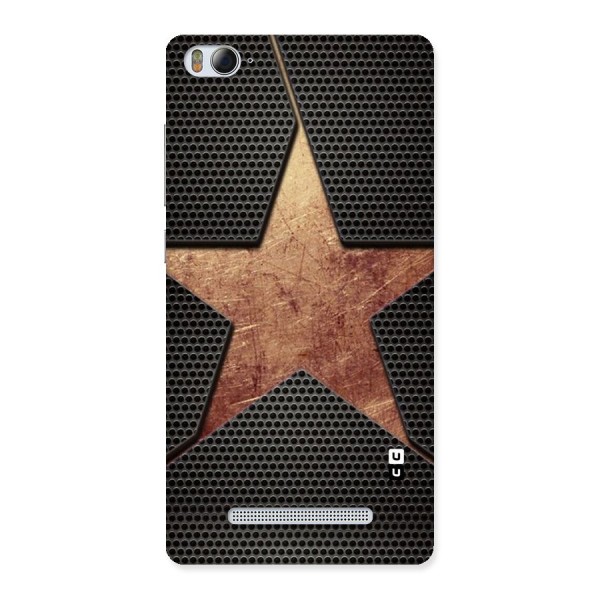 Rugged Gold Star Back Case for Xiaomi Mi4i