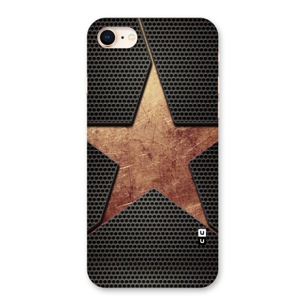 Rugged Gold Star Back Case for iPhone 8
