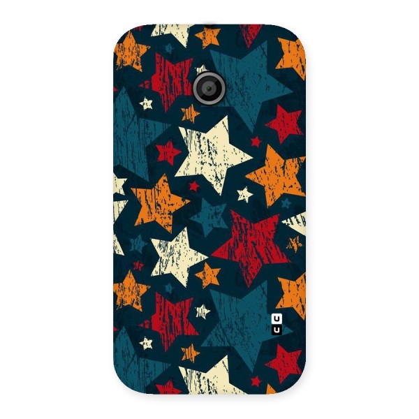 Rugged Star Design Back Case for Moto E