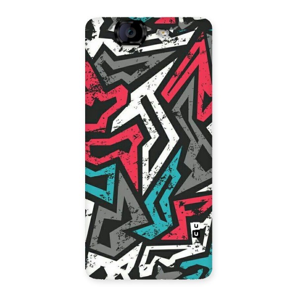 Rugged Strike Abstract Back Case for Canvas Knight A350