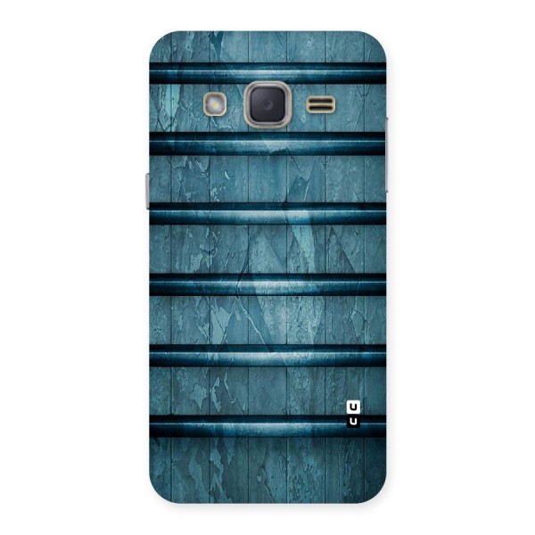 Rustic Blue Shelf Back Case for Galaxy J2