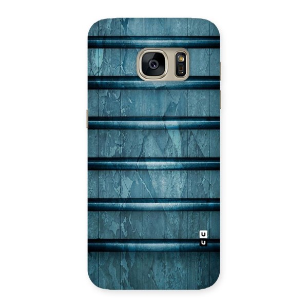 Rustic Blue Shelf Back Case for Galaxy S7