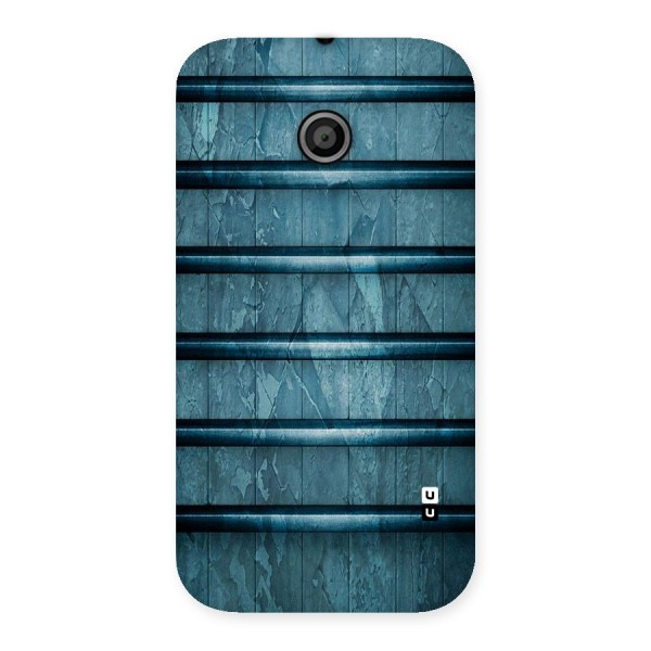 Rustic Blue Shelf Back Case for Moto E