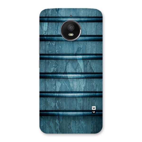 Rustic Blue Shelf Back Case for Moto E4 Plus