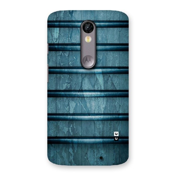 Rustic Blue Shelf Back Case for Moto X Force