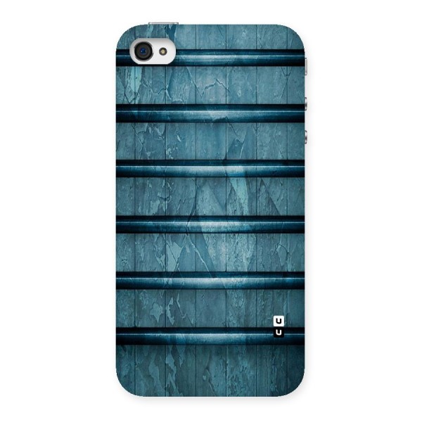 Rustic Blue Shelf Back Case for iPhone 4 4s