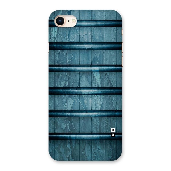 Rustic Blue Shelf Back Case for iPhone 8