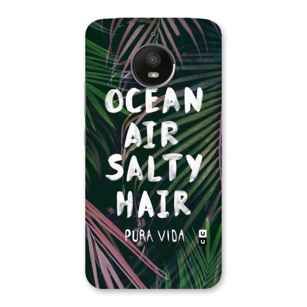 Salty Hair Back Case for Moto E4 Plus