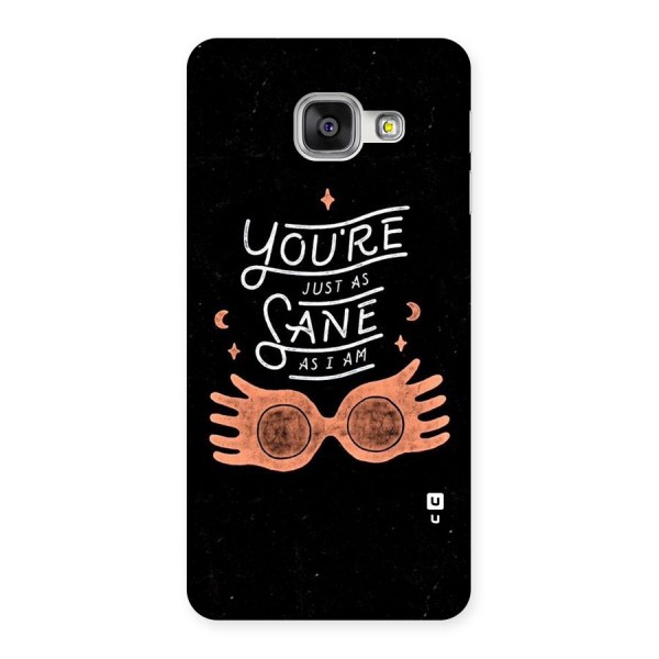 Sane As I Back Case for Galaxy A3 2016