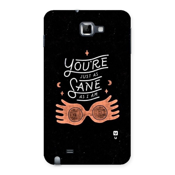 Sane As I Back Case for Galaxy Note