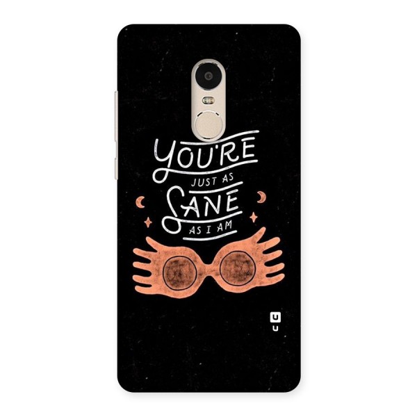 Sane As I Back Case for Xiaomi Redmi Note 4