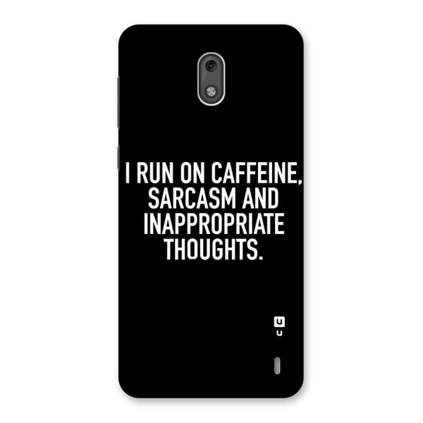 Sarcasm And Caffeine Back Case for Nokia 2