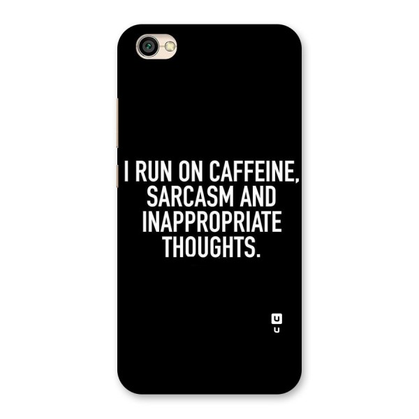 Sarcasm And Caffeine Back Case for Redmi Y1 Lite