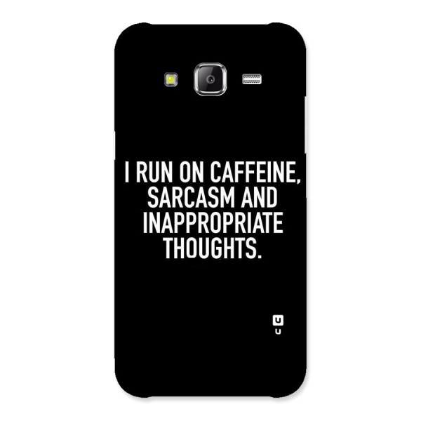 Sarcasm And Caffeine Back Case for Samsung Galaxy J5