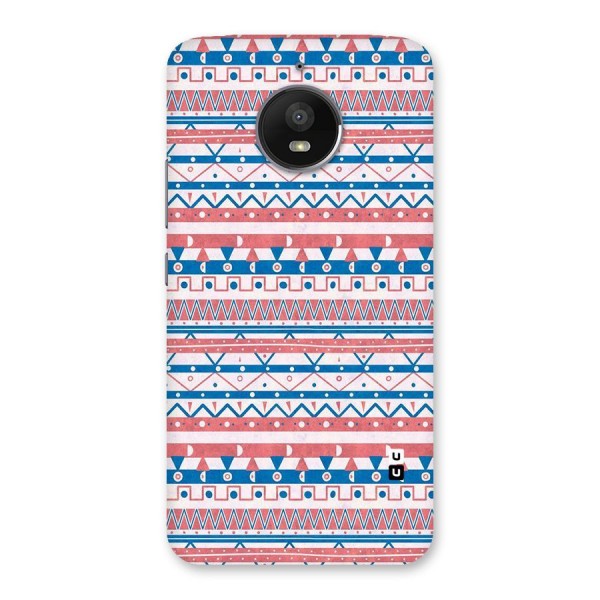 Seamless Ethnic Pattern Back Case for Moto E4 Plus