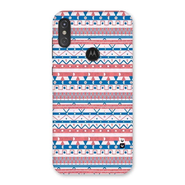 Seamless Ethnic Pattern Back Case for Motorola One Power