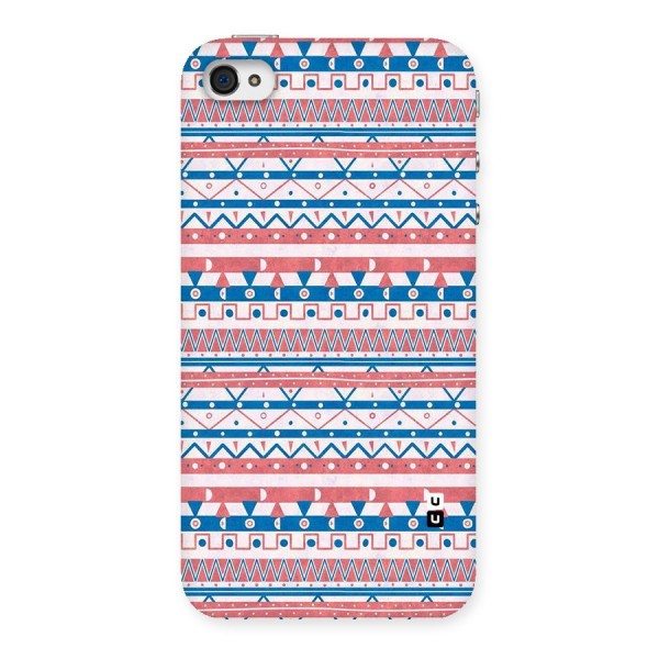 Seamless Ethnic Pattern Back Case for iPhone 4 4s