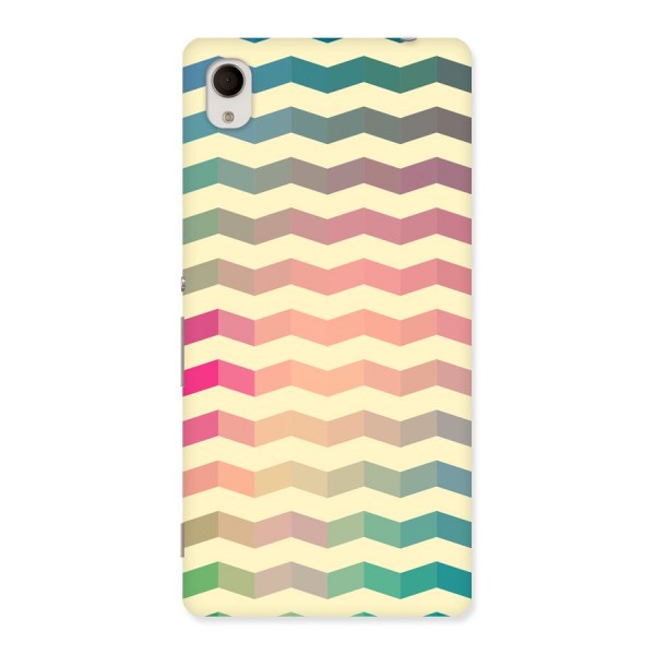 Seamless ZigZag Design Back Case for Xperia M4 Aqua