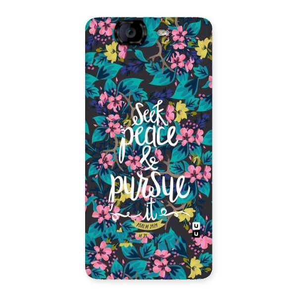 Seek Peace Back Case for Canvas Knight A350