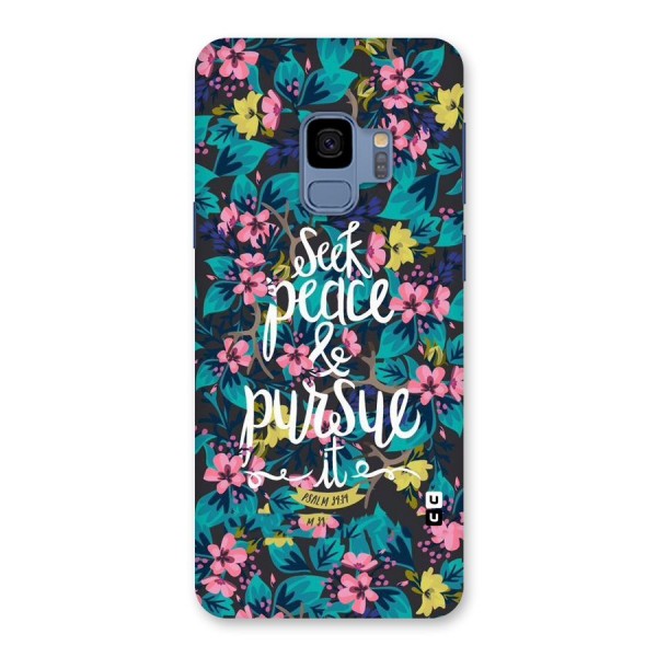 Seek Peace Back Case for Galaxy S9