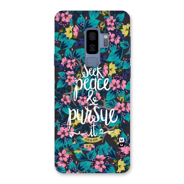 Seek Peace Back Case for Galaxy S9 Plus