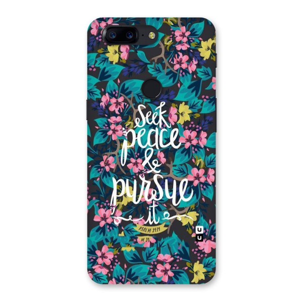 Seek Peace Back Case for OnePlus 5T