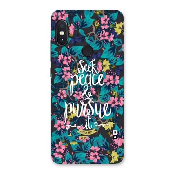 Seek Peace Back Case for Redmi Note 5 Pro