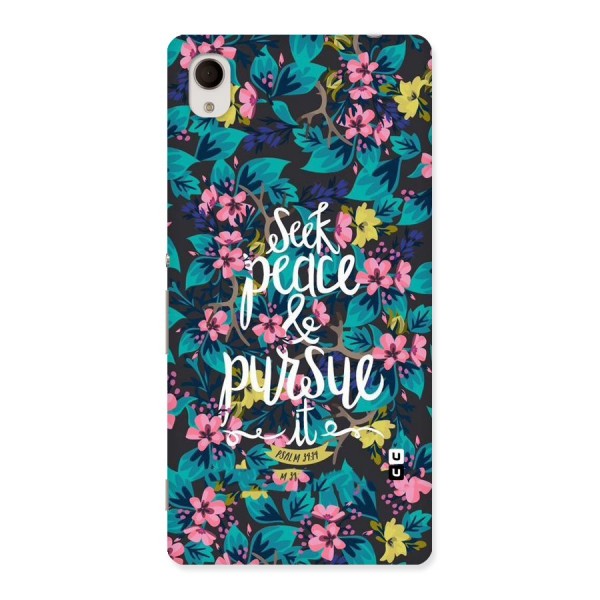 Seek Peace Back Case for Xperia M4 Aqua