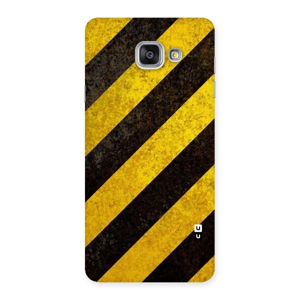 Shaded Yellow Stripes Back Case for Galaxy A7 2016