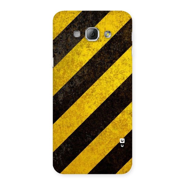 Shaded Yellow Stripes Back Case for Galaxy A8