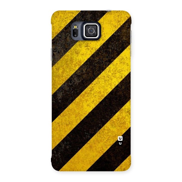 Shaded Yellow Stripes Back Case for Galaxy Alpha