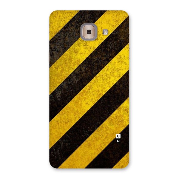 Shaded Yellow Stripes Back Case for Galaxy J7 Max