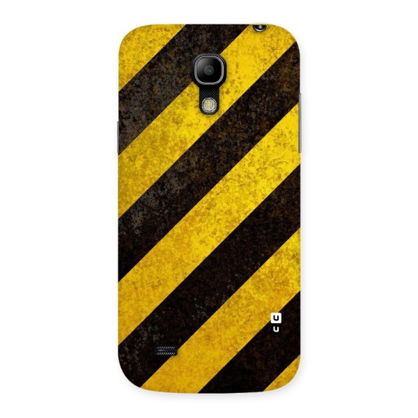 Shaded Yellow Stripes Back Case for Galaxy S4 Mini