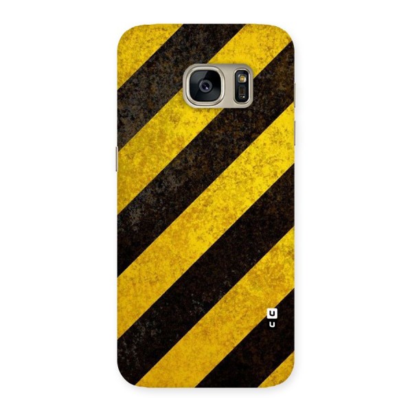 Shaded Yellow Stripes Back Case for Galaxy S7