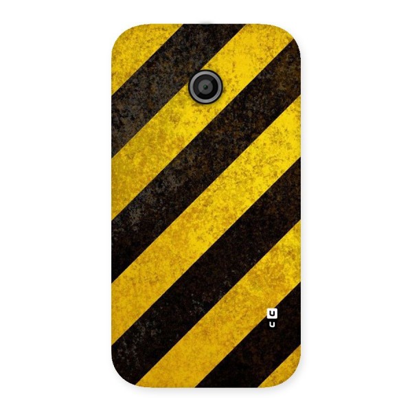 Shaded Yellow Stripes Back Case for Moto E