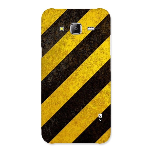 Shaded Yellow Stripes Back Case for Samsung Galaxy J5