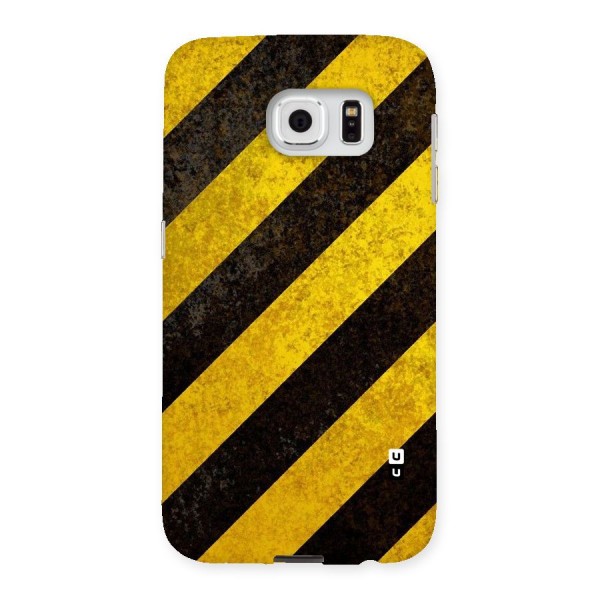 Shaded Yellow Stripes Back Case for Samsung Galaxy S6