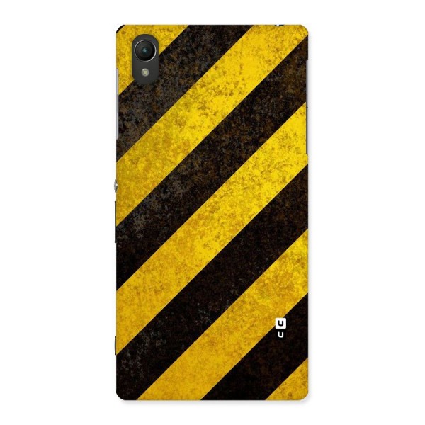 Shaded Yellow Stripes Back Case for Sony Xperia Z1