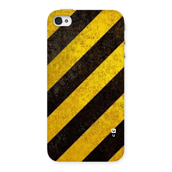 Shaded Yellow Stripes Back Case for iPhone 4 4s