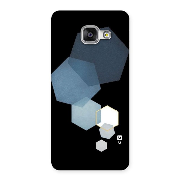 Shades Of Blue Shapes Back Case for Galaxy A3 2016