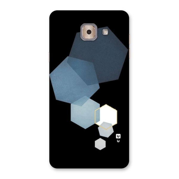 Shades Of Blue Shapes Back Case for Galaxy J7 Max