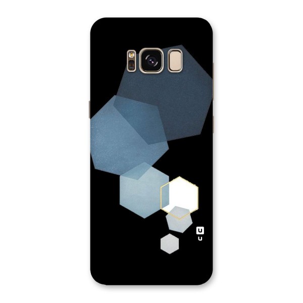 Shades Of Blue Shapes Back Case for Galaxy S8