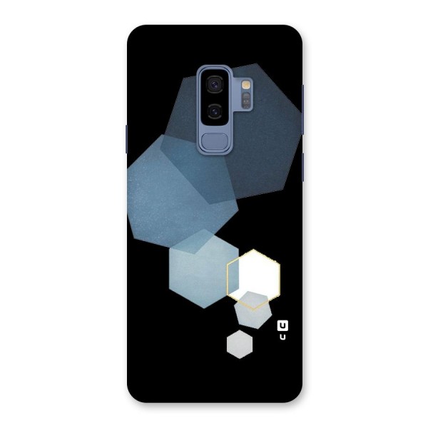 Shades Of Blue Shapes Back Case for Galaxy S9 Plus