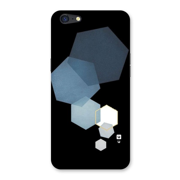 Shades Of Blue Shapes Back Case for Oppo A71