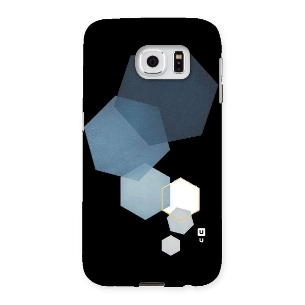 Shades Of Blue Shapes Back Case for Samsung Galaxy S6