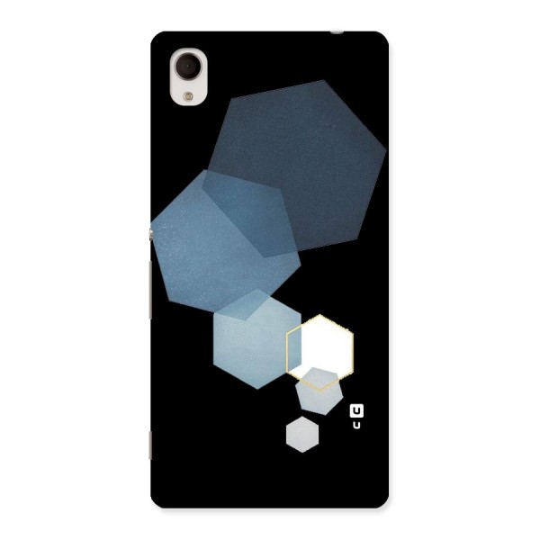 Shades Of Blue Shapes Back Case for Sony Xperia M4