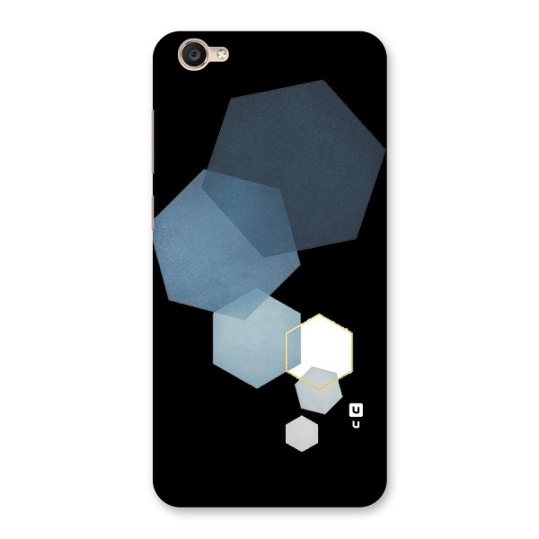 Shades Of Blue Shapes Back Case for Vivo Y55s