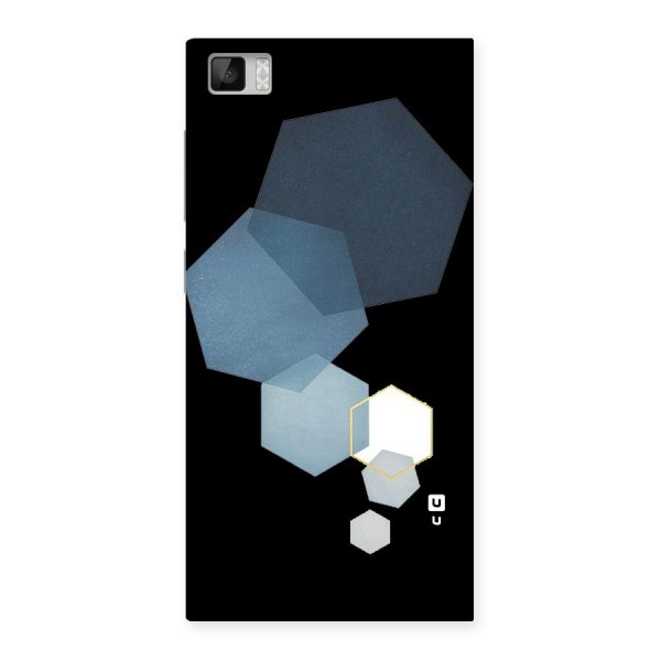 Shades Of Blue Shapes Back Case for Xiaomi Mi3