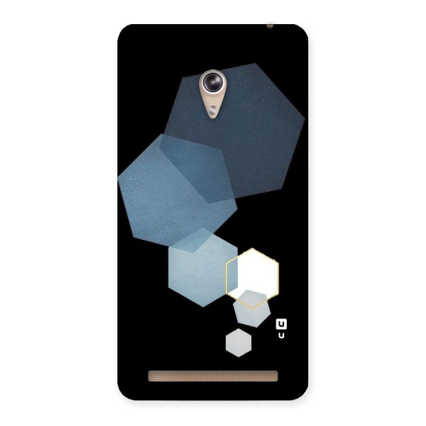 Shades Of Blue Shapes Back Case for Zenfone 6